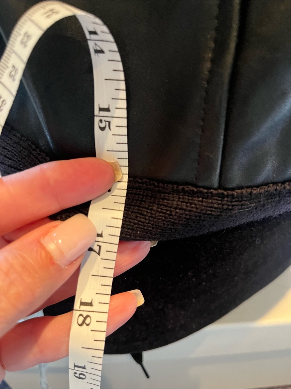 Vintage Anne Klein II Black Leather-Front Double-Breasted Jacket w/ wool sleeves - Picture 16 of 16